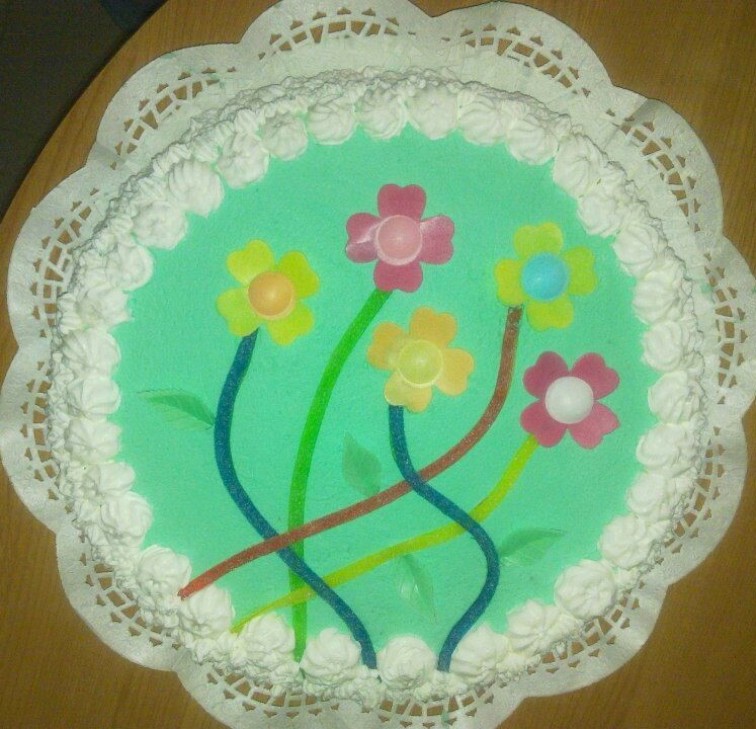 tarta de flores